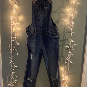 Dark Denim Overalls